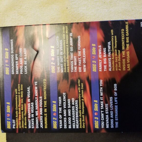 Las Vegas Season One Uncut & Uncensored dvd set 3 DVD's - Picture 5 of 5